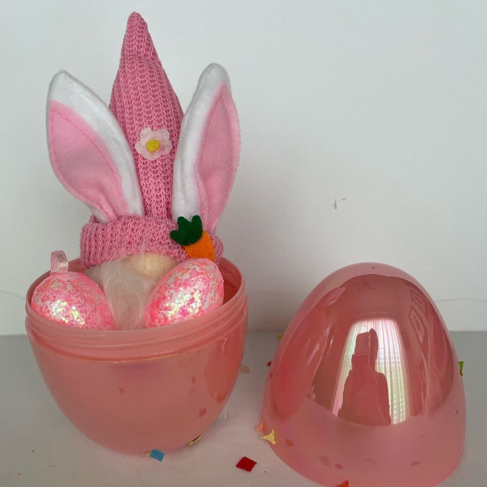 Easter Bunny Gnome Nested‎ in His Own Egg